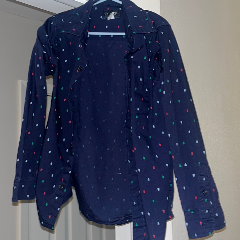 Boys holiday button up
